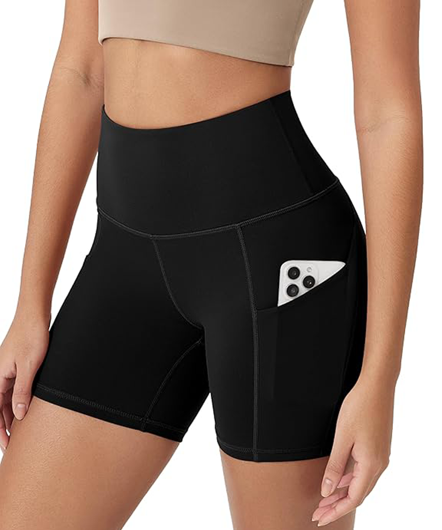 Omni Motion Tummy Control Biker Shorts with Pockets
