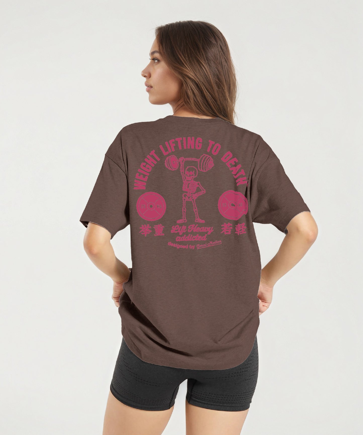 Omni Motion Oversized Gym Weightlifting Back Graphic T-shirt