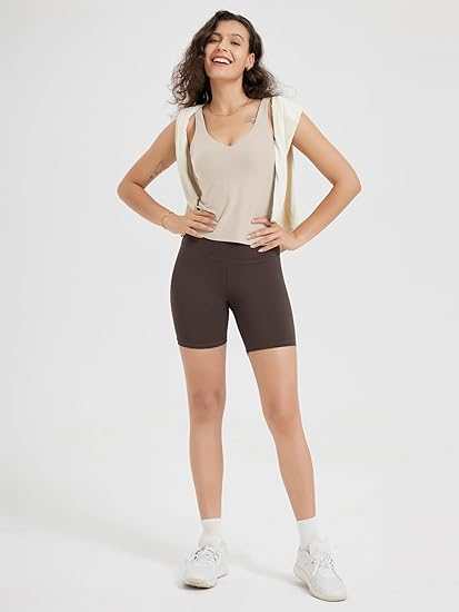 ZREEY Tank Bra for Women U Back Yoga Crop Top