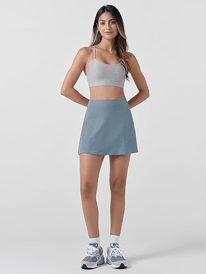 Omni Motion Women's Athletic Tennis Skorts with Pockets Built-in Shorts