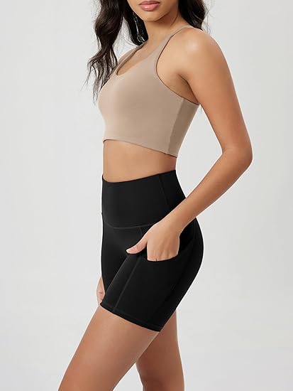Omni Motion Tummy Control Biker Shorts with Pockets
