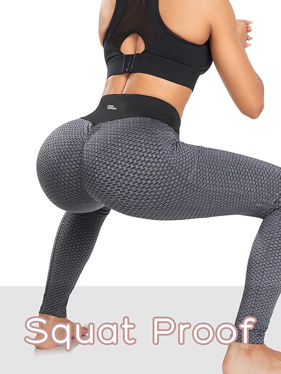 Omni Motion High-Waisted Yoga Tights, Mesh Fabric
