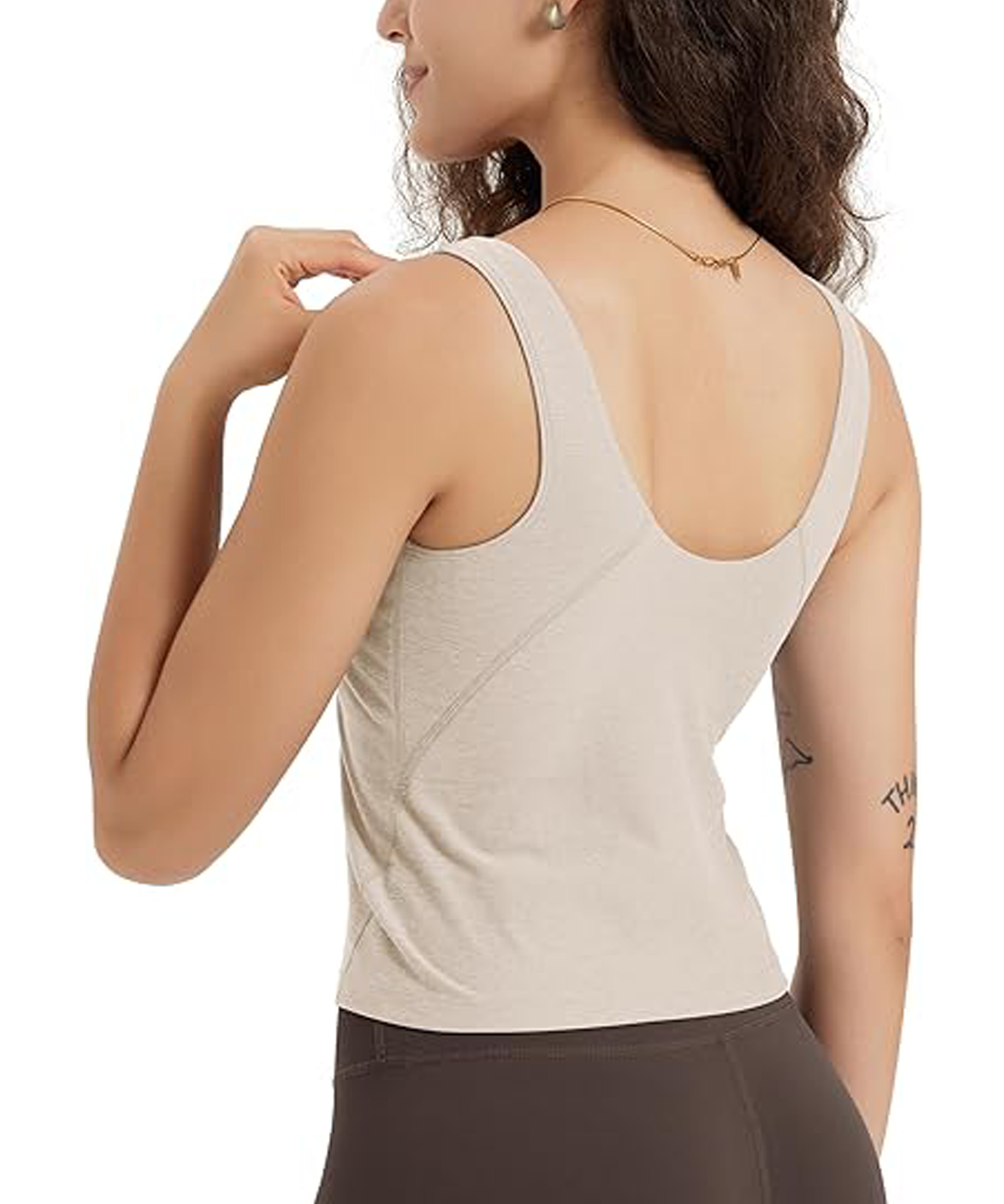ZREEY Tank Bra for Women U Back Yoga Crop Top