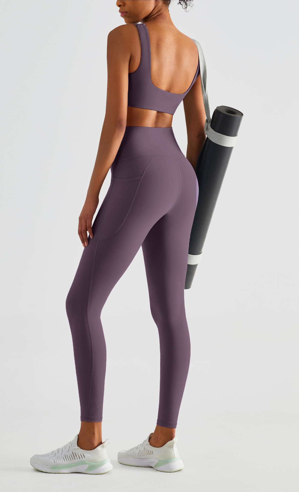 Omni Motion Yoga Pants with Pockets (Purple)