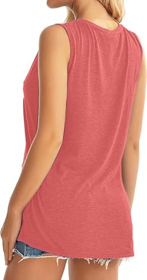 Fashvacation Sun Salt Sand Beach Tank Top for Women