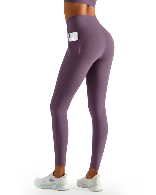 Omni Motion Yoga Pants with Pockets (Purple)