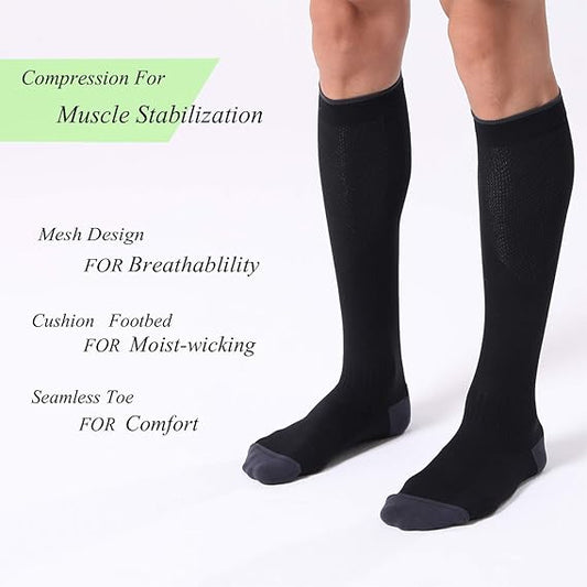 FITRELL 3 Pairs Compression Socks